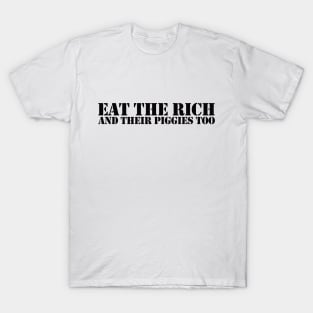 Eat The Rich, Black T-Shirt